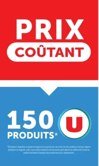 150 Produits U à prix coûtant