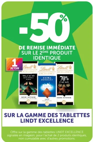 Tablettes Lindt Excellence