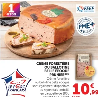 Crème forestière ou ballottine belle époque Prunier