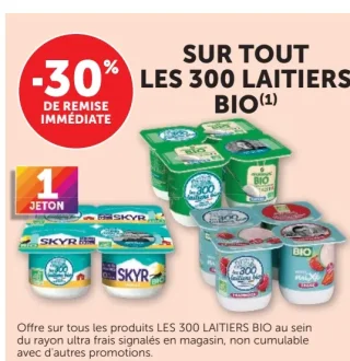 Produits laitiers Les 300 Laitiers Bio