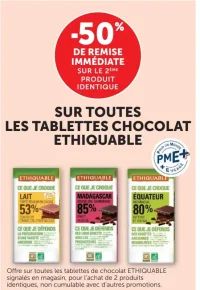 Toutes les tablettes chocolat ethiquable