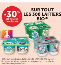 Produits ultra frais Les 300 Laitiers Bio