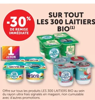 Produits ultra frais Les 300 Laitiers Bio