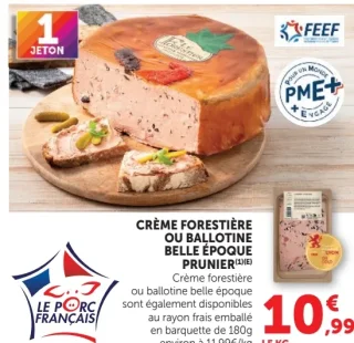 Crème forestière ou ballotine Belle Époque Prunier