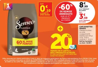 Cafe dosettes Senseo Classique
