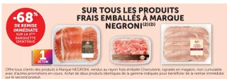 Tous les produits frais emballés à marque Negroni