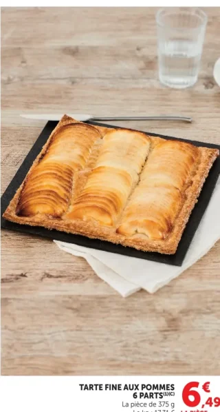 TARTE FINE AUX POMMES 6 PARTS