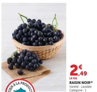 Raisin noir Lavallée