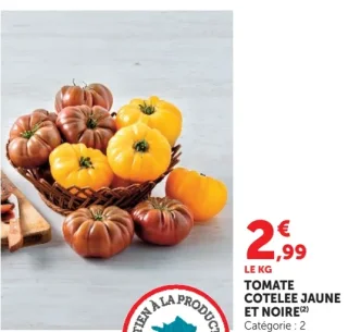 Tomate Cotelée Jaune Et Noire
