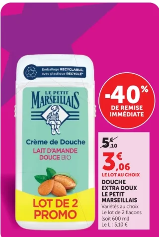 Douche extra doux Le Petit Marseillais