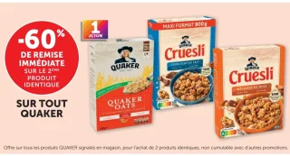Sur tout Quaker (Quaker Oats, Cruesli)