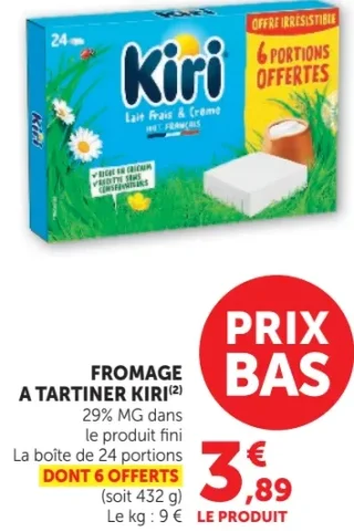 FROMAGE A TARTINER KIRI