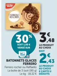 BATONNETS GLACES FERRERO
