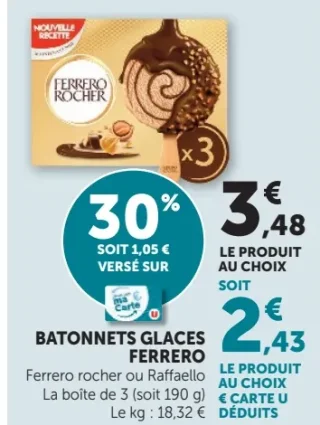 BATONNETS GLACES FERRERO