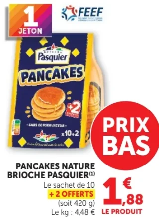 Pancakes Nature Brioche Pasquier