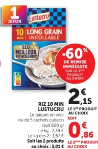 Riz 10 min Lustucru