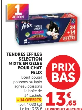 Tendres Effilés Sélection Mixte en gelée pour chat Felix