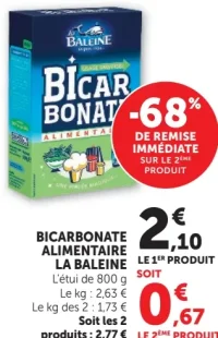 Bicarbonate Alimentaire La Baleine