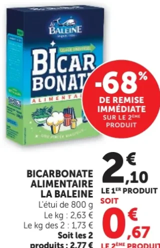 Bicarbonate Alimentaire La Baleine