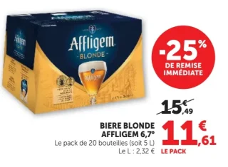 BIERE BLONDE AFFLIGEM 6,7°