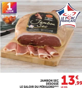 Jambon sec désossé Le Saloir du Périgord