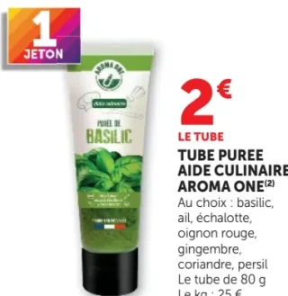 Tube purée aide culinaire Aroma One
