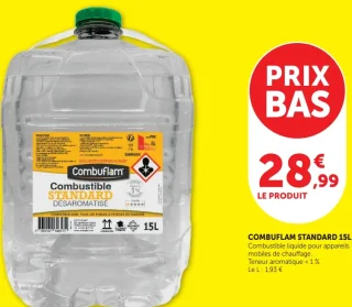 COMBUFLAM STANDARD 15L Combustible liquide pour appareils mobiles de chauffage
