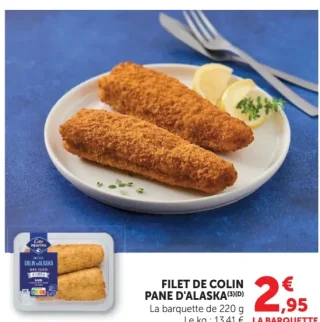 Filet de Colin Pané d'Alaska Côté Marine