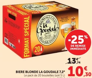 Bière Blonde La Goudale 7.2° (Le pack de 20 bouteilles)