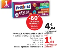 FROMAGE FONDU APERICUBE