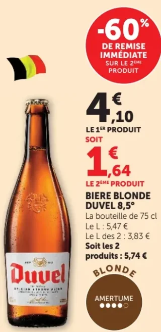 BIERE BLONDE DUVEL 8,5°
