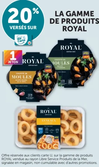 Gamme de produits de la mer Royal