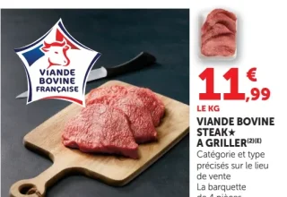 Viande Bovine Steak à Griller