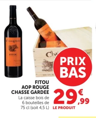 FITOU AOP ROUGE CHASSE GARDEE