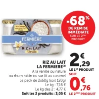 RIZ AU LAIT LA FERMIERE