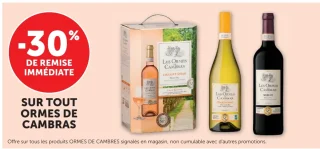 Tous les vins Les Ormes de Cambras -30%
