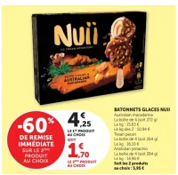 Bâtonnets Glaces Nuii (Australian macadamia / Texan pecan / Anatolian pistachio)