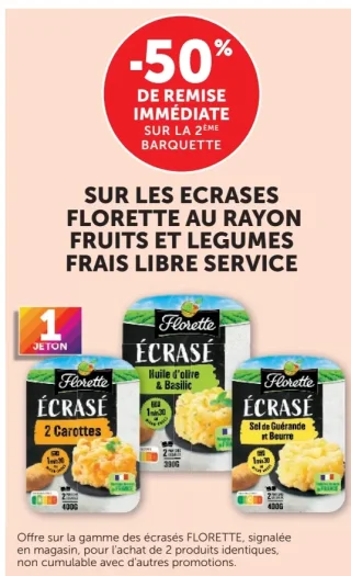 Écrasé Florette -50%