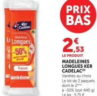Madeleines Longues Ker Cadelac