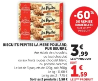 Biscuits Pépites La Mère Poulard, pur beurre