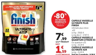 CAPSULE VAISSELLE ULTIMATE PLUS FINISH