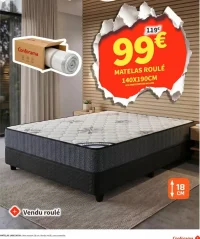 Matelas Roulé Conforama 140x190cm