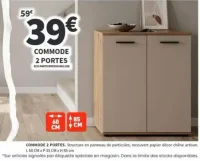 Commode 2 portes