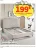 Promo Lit 160X200 + SOMMIER, structure en bois, et tissu, avec tête de lit rembourrée