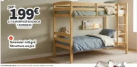 Lit superposé 90x190cm + Sommiers Conforama