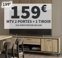MTV 2 portes + 1 tiroir
