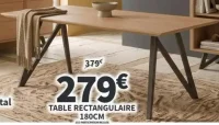 Table rectangulaire 180cm