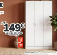 Armoire 3 portes Conforama