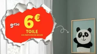 Toile Panda Conforama