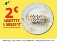 Assiette à dessert